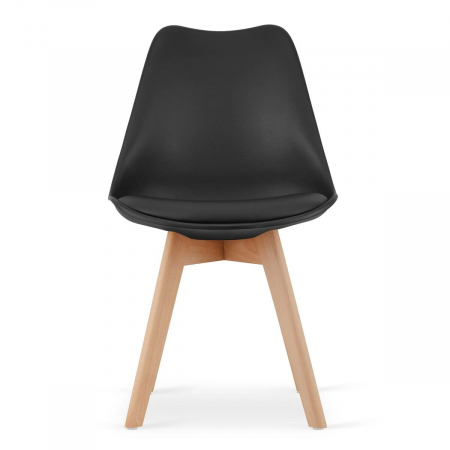 Set masa pentru sufragerie/living + 4 scaune Mark negru, Artool, lemn, stejar sonoma, 80x80x75 cm [5]