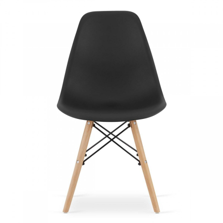 Set masa pentru sufragerie/living + 4 scaune Osaka negru, Artool, lemn, stejar sonoma, 80x80x75 cm [6]