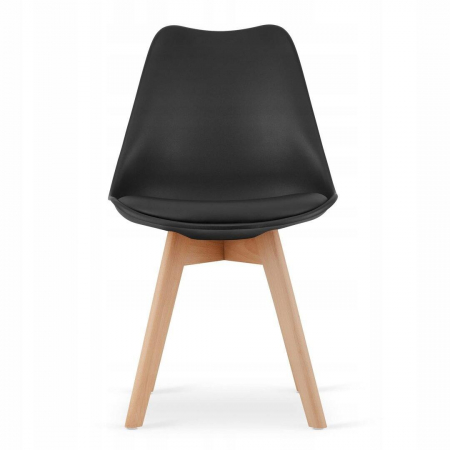 Set masa stil scandinav + 4 scaune Mark negru, Artool, MDF si lemn, 120x80x75 cm [1]