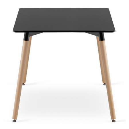Set masa stil scandinav + 4 scaune Mark negru, Artool, MDF si lemn, 120x80x75 cm [8]
