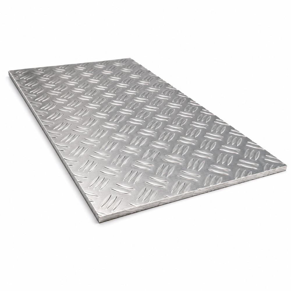 Aluminiu - Tabla Aluminiu Striata Diamond, 1.5 mm, 1000 x 2000 mm