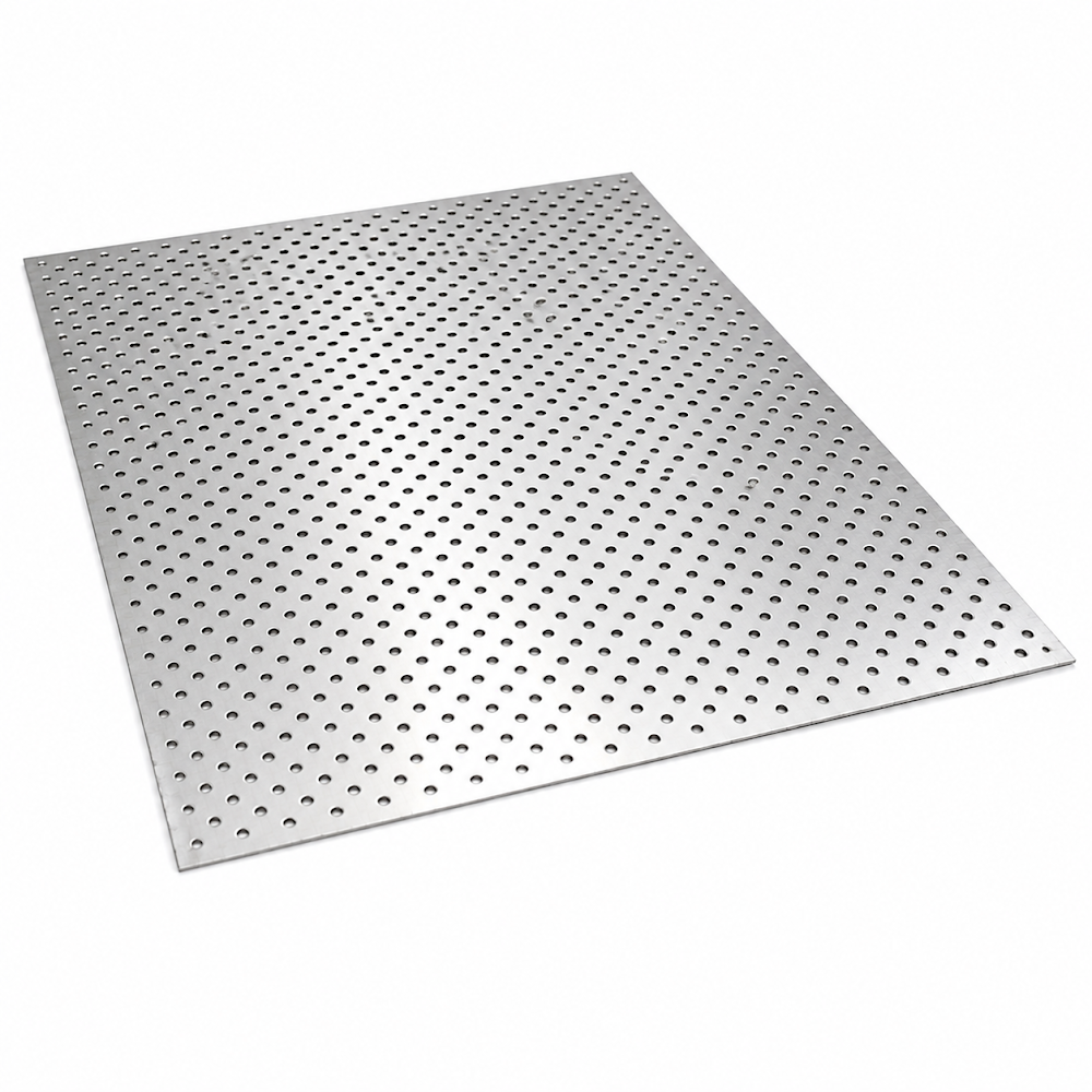 Tabla Perforata Aluminiu - Tablă Perforată Aluminiu, Găuri Rotunde Triunghiulare Rv 5-8
