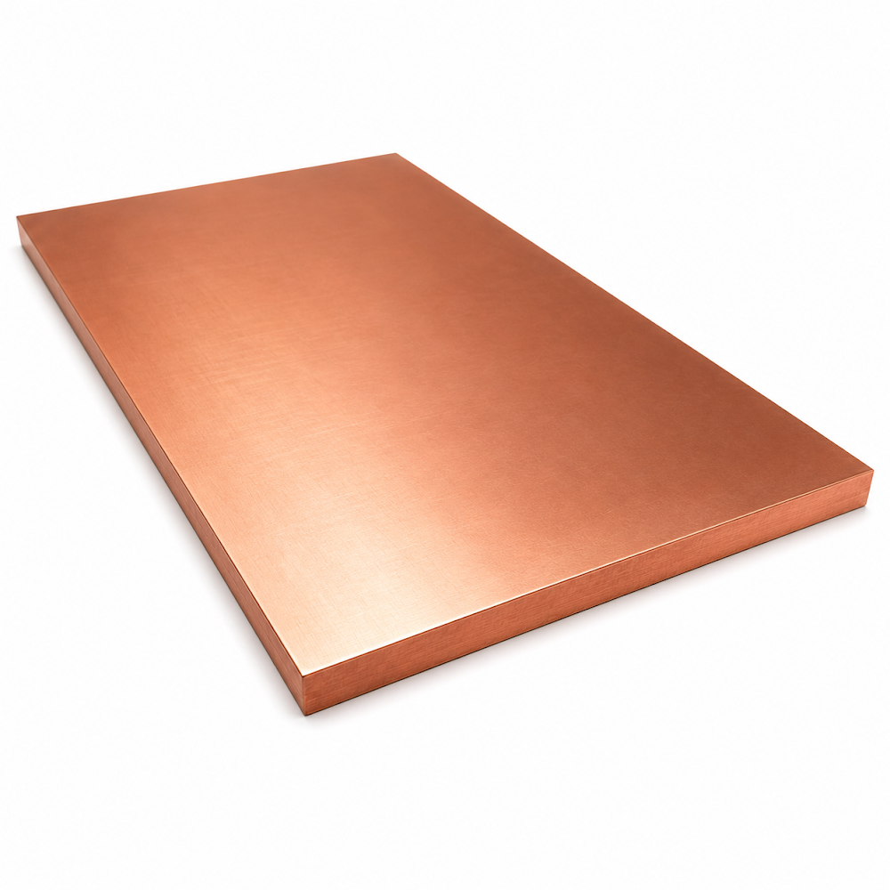 Cupru - Placă Cupru Laminată, 10 mm, 1020 x 3020 mm