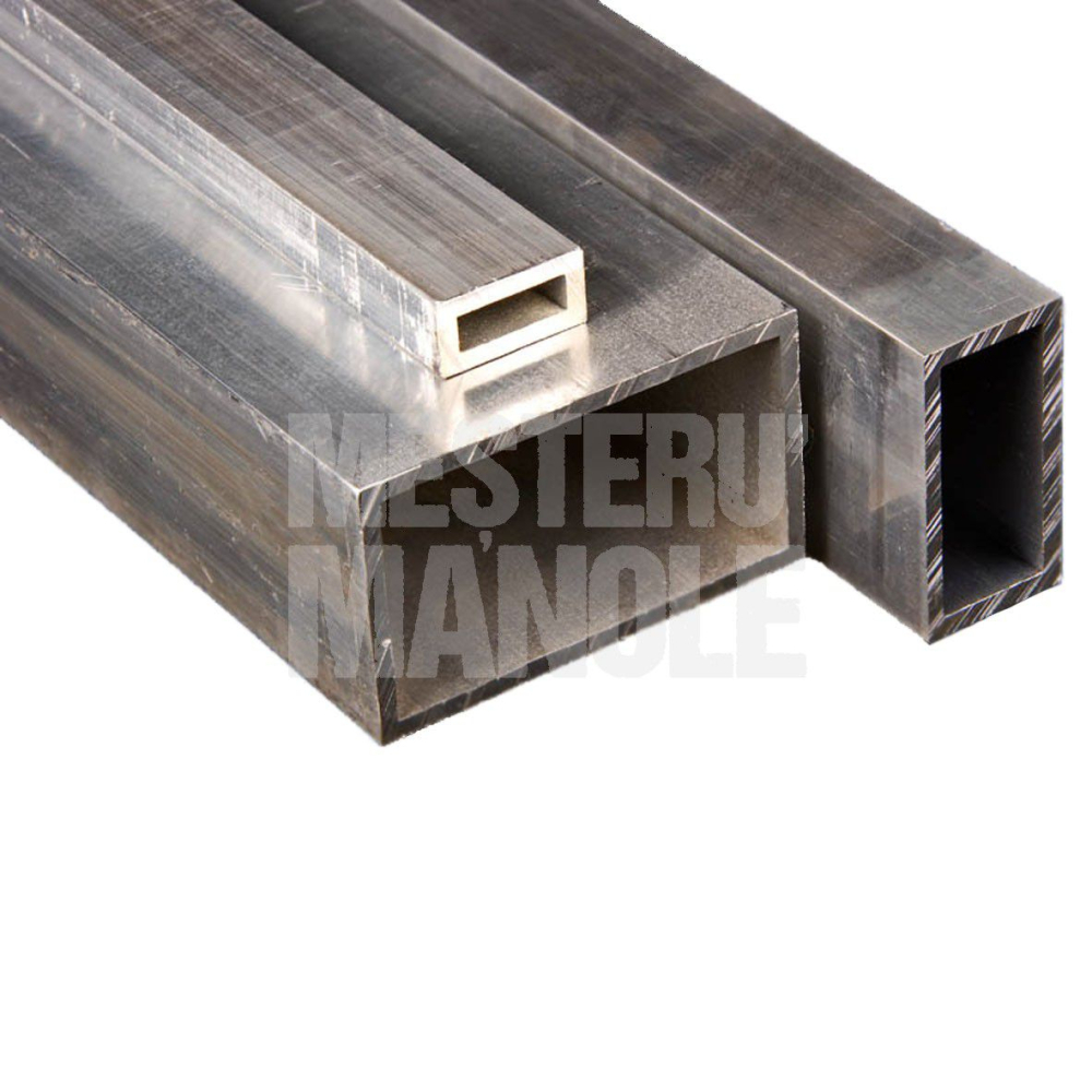 TEAVA RECTANGULARA ALUMINIU 40X30X2x6000 MM 6060 T6 [2]