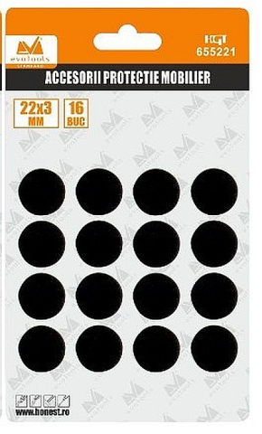 Folii si benzi adezive - 655221 PASTILE AUTOADEZIVE ROTUNDE PROTECTIE MOBILIER HONEST