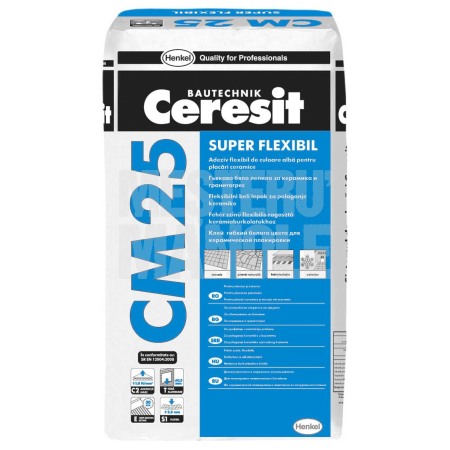 Materiale de Constructii - CM 29 MULTI XPRESS ADEZIV FLEXIBIL RAPID PT PLACI CERAMICE 25KG CERESIT