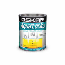 Vopsele - EMAIL AQUA LUCIOS NEGRU ACCENT 0.6L OSKAR