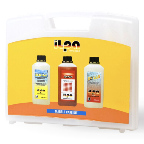 LUBRIFIANTI - KIT INTRETINERE MARMURA AQUA / DRAI/BRILLO/CLEAN 3L ILPA
