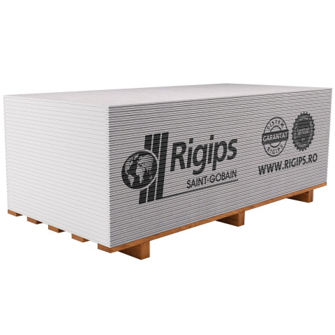 Materiale de Constructii - PLACA GIPS CARTON RIGIPS RB, INTERIOR, 12.5 x 1200 x 2600 MM