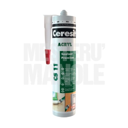Amenajari Pentru Interior - SILICON ACRYL CS 11 ALB 280ML CERESIT