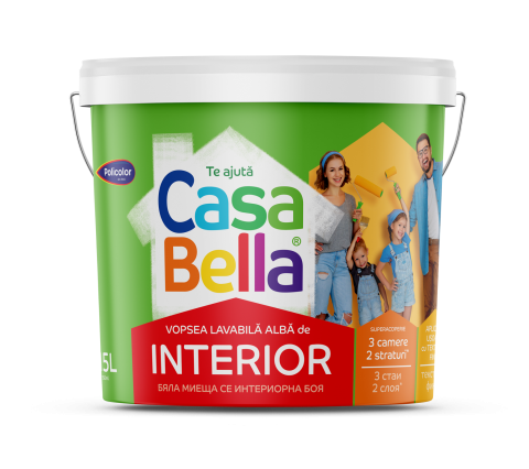 Vopsele - VOPSEA LAVABILA INTERIOR 15L CASA BELLA