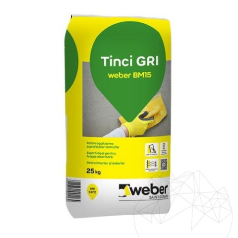 Materiale de Constructii - WEBER BM15 TINCI GRI 25KG