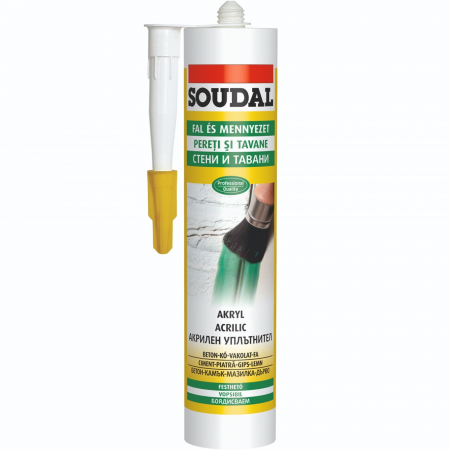 Amenajari Pentru Interior - 103228 SILICON ACRILIC ALB 280ML SOUDAL
