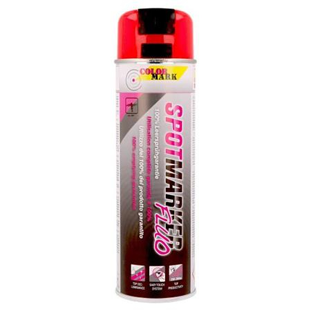 Folii si benzi adezive - 201486 SPRAY MARCAJ ROSU FLUORESCENT 500ML COLORMARK