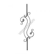 Materiale de Constructii - 2109001 PANOU BALUSTRADA SECT 12X12MM AMPRENTAT H900 190MM TRUTZI