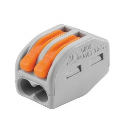 Doze - 221-412 CONECTOR RAPID WAGO DOZA CU PARGHIE 2 INTRARI 32A