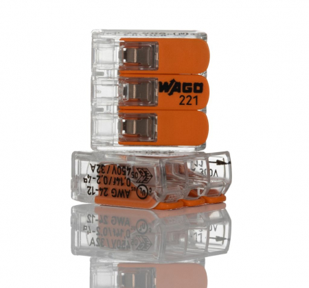 Conductori si cabluri - 222-413 CONECTOR RAPID 3P WAGO