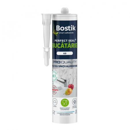 Amenajari Pentru Interior - 601734 SILICON NEUTRAL BUCATARIE ALB 280ML BOSTIK