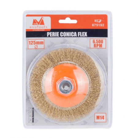 Accesorii taiere si slefuire - 675190 PERIE CONICA FLEX 100MM HONEST