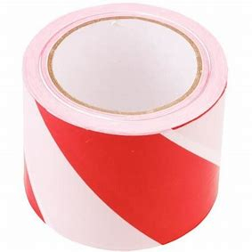 Folii si benzi adezive - 96566010 BANDA ATENTIONARE ROSU-ALB 60MMX65M COLOREXPERT