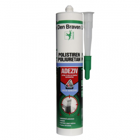 Amenajari Pentru Interior - 12002205 ADEZIV PLACI SI PROFILE POLISTIREN ALB 280ML DENBRAVEN
