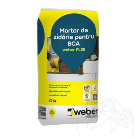 Materiale de Constructii - ADEZIV WEBER PL25 ADEZIV BCA 25KG