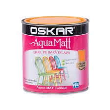 Finisaje Pentru Exterior - VOPSEA AQUA MATT OSKAR ORANGE 0,6L