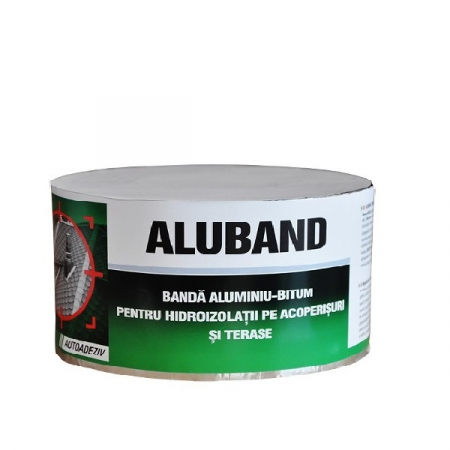 Materiale de Constructii - BANDA ALUMINIU-BITUM ALUBAND 10CM-10M DENBRAVEN