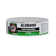 Produse Pentru Marmura, Travertin, Granit si Beton - BANDA ALUMINIU-BITUM ALUBAND 5CM-10M DENBRAVEN