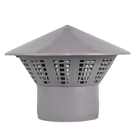 Fitinguri din PVC pentru canalizari exterioare - CACIULA VENTILATIE PVC GRI 75