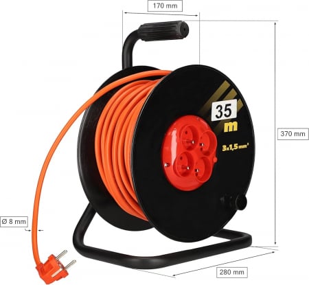 Elemente fixare - DERULATOR 3X1.5 35M