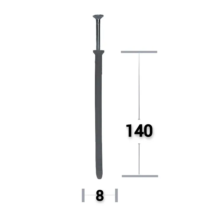 Pentru zidarie - DIBLU CUI PERCUTIE 8X140