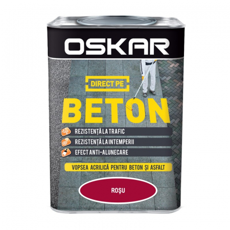 Finisaje Pentru Exterior - DIRECT PE BETON OSKAR 0.75L ROSU