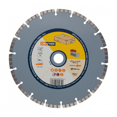 Produse Pentru Marmura, Travertin, Granit si Beton - DISC DIAMANTAT 230 TURBO GRANIT STANDARD GRANDINETTI