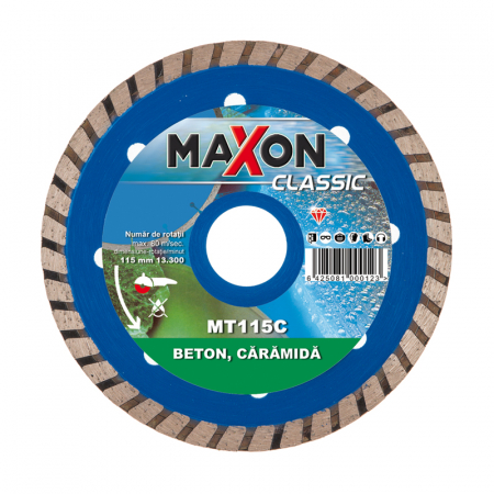 Accesorii taiere si slefuire - DISC DIAMANTAT BETON/CARAMIDA MT115C MAXON