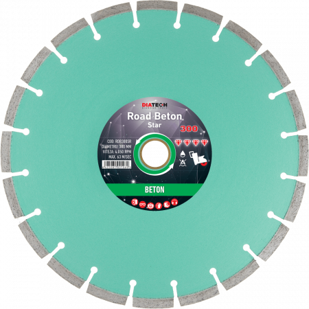 Accesorii taiere si slefuire - DISC DIAMANTAT BETON ROAD STANDARD 300 DIATECH