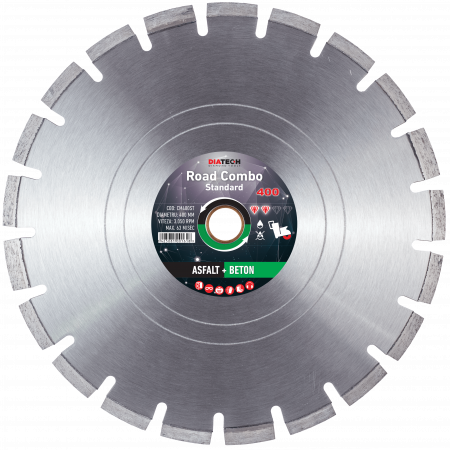 Accesorii taiere si slefuire - DISC DIAMANTAT COMBO STANDARD ASFALT + BETON 400MM DIATECH