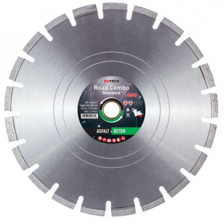 Accesorii taiere si slefuire - DISC DIAMANTAT COMBO STANDARD ASFALT + BETON 450MM DIATECH