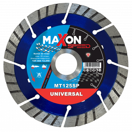 Accesorii taiere si slefuire - DISC DIAMANTAT TURBO MT125SP MAXON SPEED