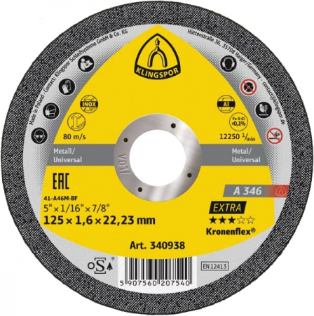 Accesorii taiere si slefuire - DISC INOX 125X1.6 KLINGSPOR