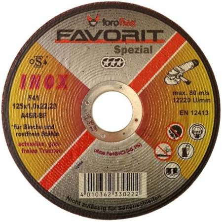 Accesorii taiere si slefuire - DISC INOX 125X1.6 TOROFLEX