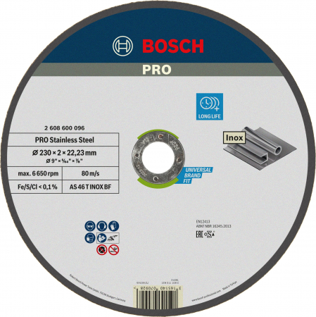 Accesorii taiere si slefuire - DISC INOX 230X2 BOSCH