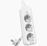 Prelungitoare, grupuri de prize si stechere - EL0016837 PRELUNGITOR CERAMIC 2M 3P 3X1 ELBI