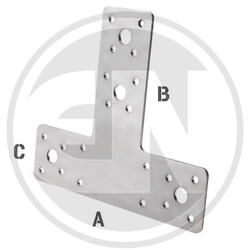 Sisteme sustinere si fixare - ELEMENT DE IMBINARE PLAT T 80X68X38 103995000 EURONARCIS