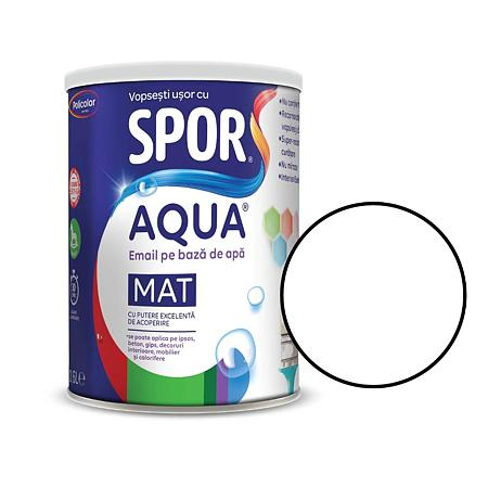 Vopsele - EMAIL AQUA ALB MAT 2.5L SPOR