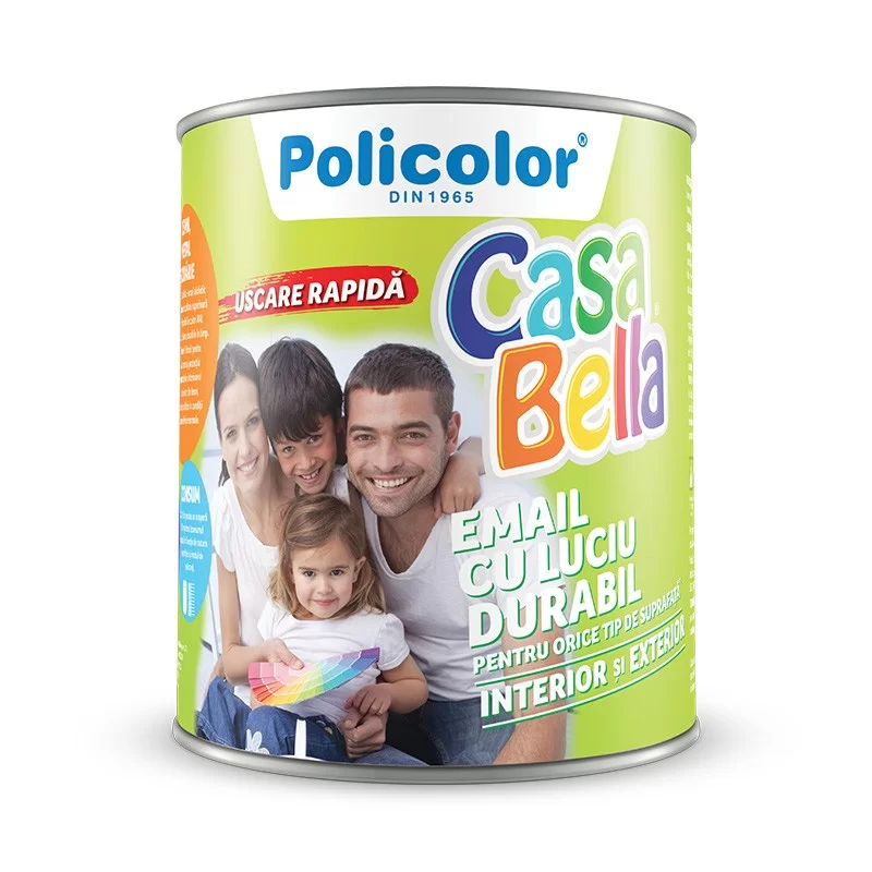Finisaje Pentru Exterior - EMAIL LUCIOS 0.75L CREM RAL1015 CASA BELLA