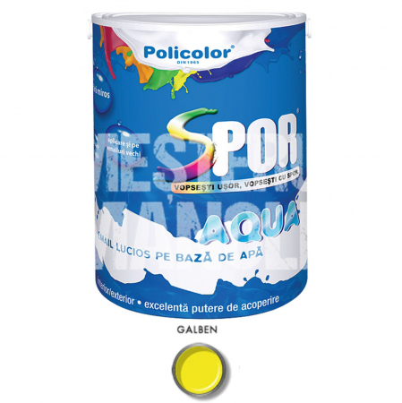 Vopsele - EMAIL LUCIOS AQUA 0.7L GALBEN SPOR