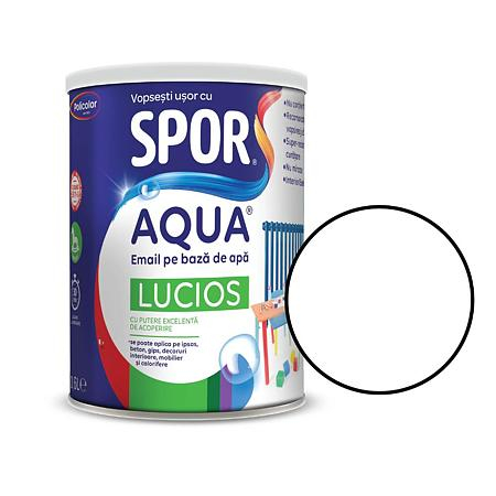Materiale de Constructii - EMAIL LUCIOS AQUA 2.5L ALB SPOR