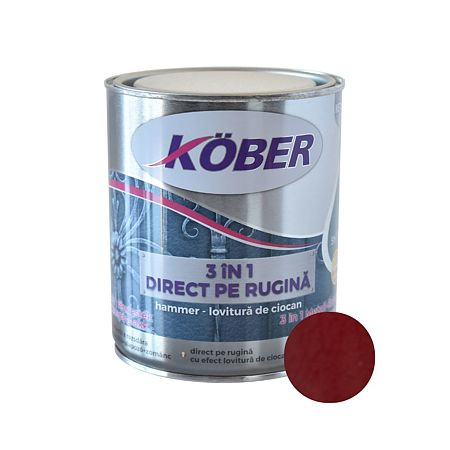 Finisaje Pentru Exterior - EMAIL PENTRU METAL HAMMER BORDEAUX 0.75L KOBER