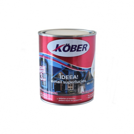 Vopsele - VOPSEA IDEEA ALB POLAR LUCIOS KOBER 0.75L